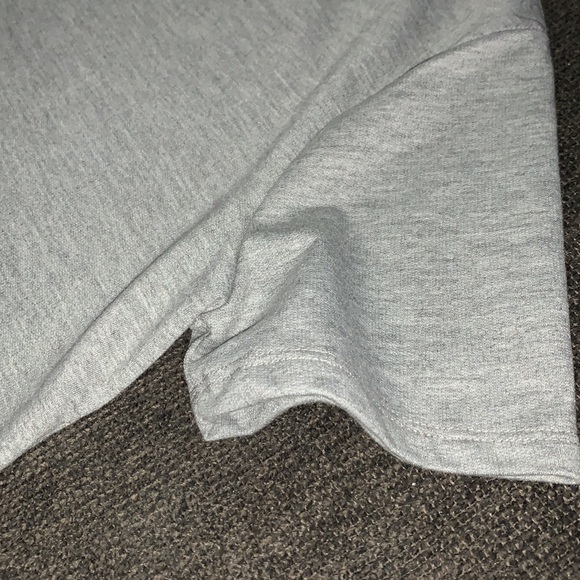 Heather grey crop top T-shirt - Picture 3 of 5